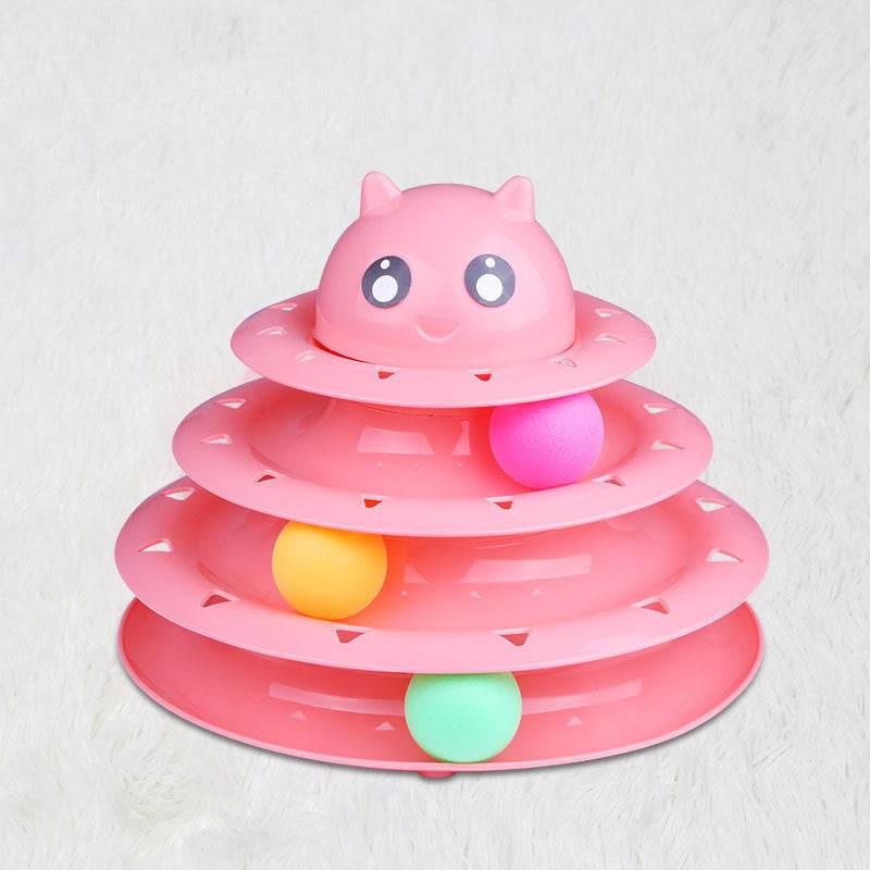 Cat Turntable Spot Wholesale Cat Interactive Toys Four Layers - Mubimart