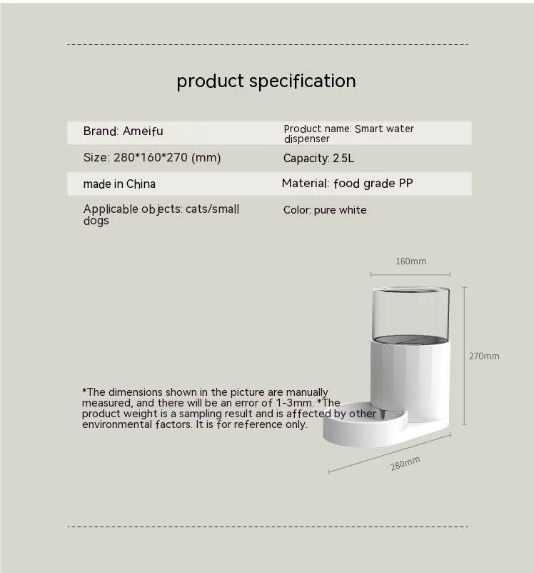 Cat Water Fountain Automatic Pet Feeder - Mubimart