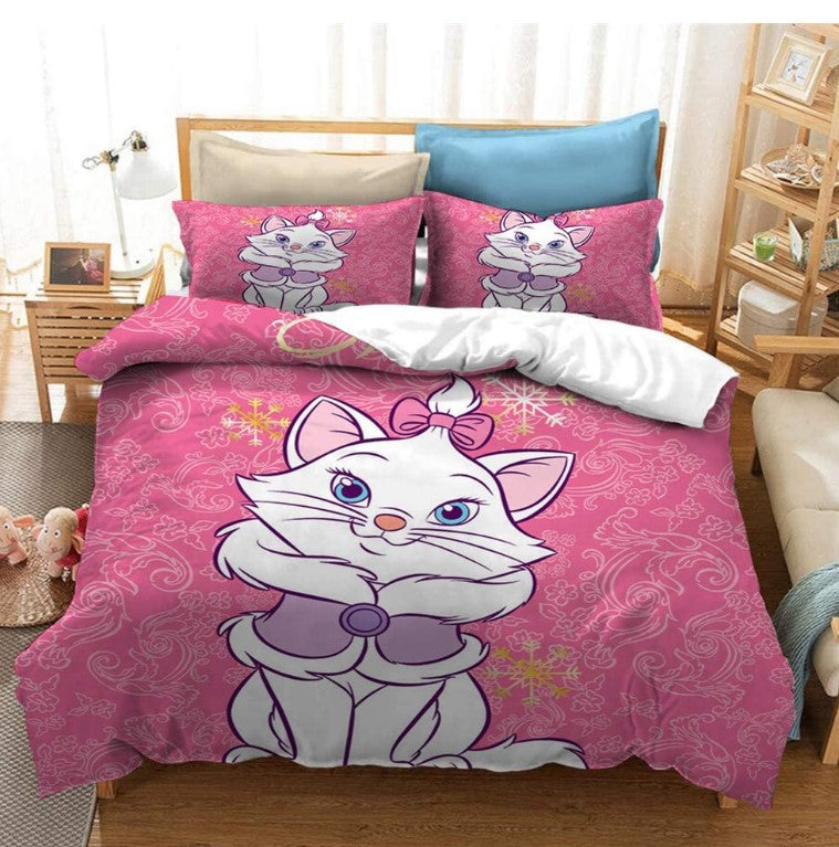 Cat print bed sheet - Mubimart -  