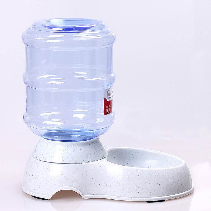 Cats Dogs Automatic Pet Feeder Drinking Water Fountains Large Capacity Plastic Pets Dog Food Bowl Water Dispenser - Mubimart