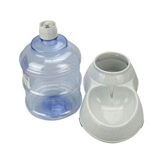 Cats Dogs Automatic Pet Feeder Drinking Water Fountains Large Capacity Plastic Pets Dog Food Bowl Water Dispenser - Mubimart