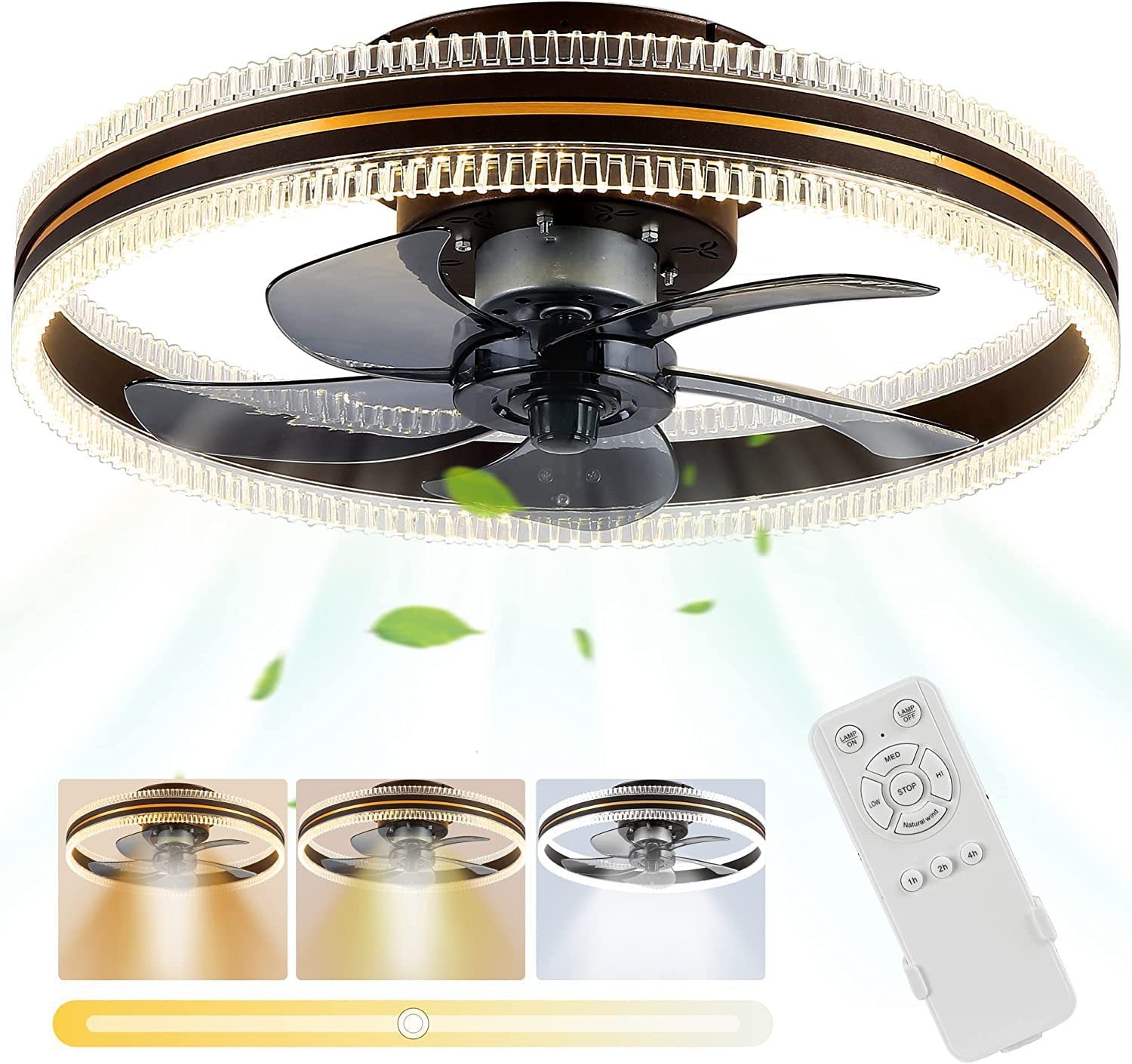 Ceiling Fan Home Integrated Invisible Ceiling Fan Light - Mubimart -  