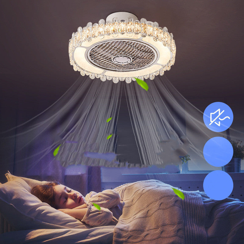 Ceiling Mounted Bedroom Dining Room Electric Fan Lamp - Mubimart - Ceiling Fans 