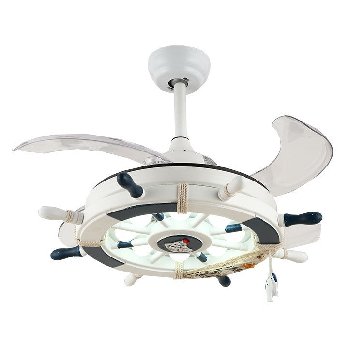 Ceiling Mounted Fan Lamp In Living Room - Mubimart -  