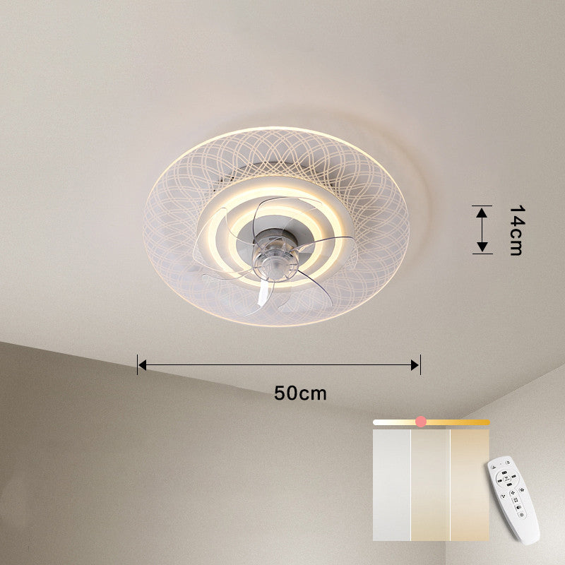 Ceiling Mounted Fan Lamp In Living Room - Mubimart -  