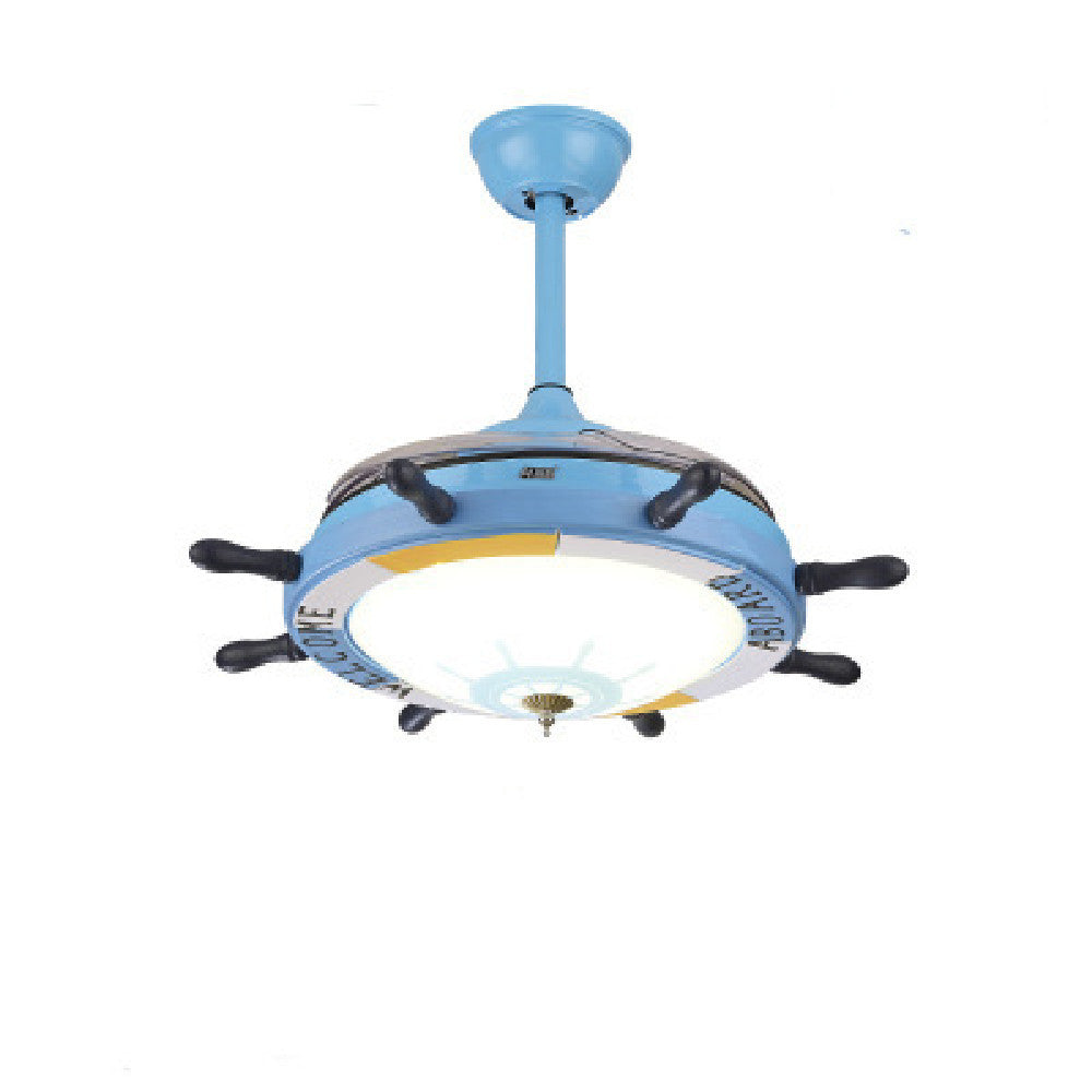 Ceiling Mounted Fan Lamp In Living Room - Mubimart -  