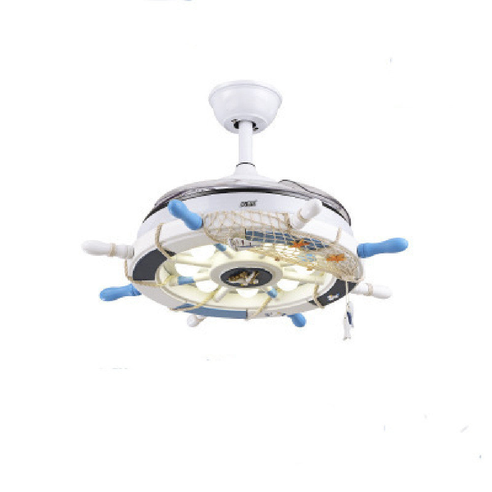 Ceiling Mounted Fan Lamp In Living Room - Mubimart -  