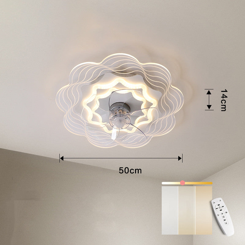 Ceiling Mounted Fan Lamp In Living Room - Mubimart -  