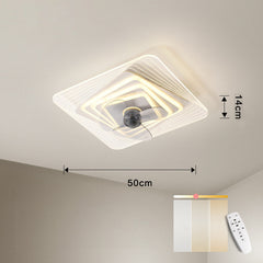 Ceiling Mounted Fan Lamp In Living Room - Mubimart -  