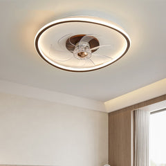 Ceiling Mounted Fan Pendant Lamp In Bedroom - Mubimart - Ceiling Fans 