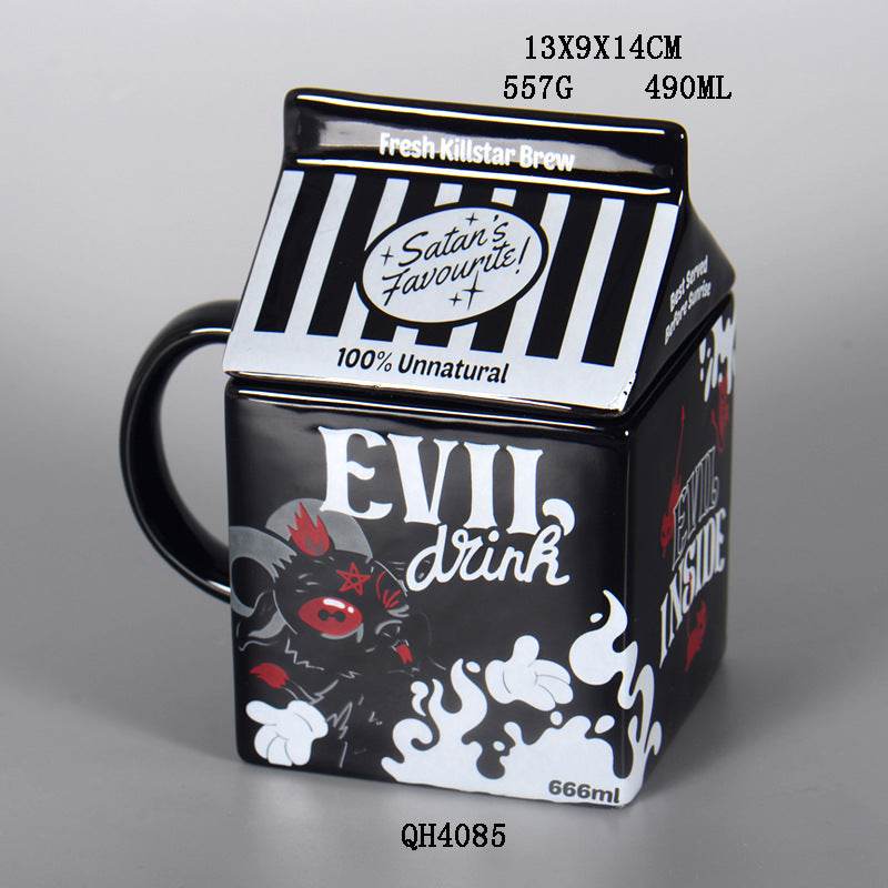 Ceramic Coffee Mug Funny Halloween Cartoon Mug - Mubimart