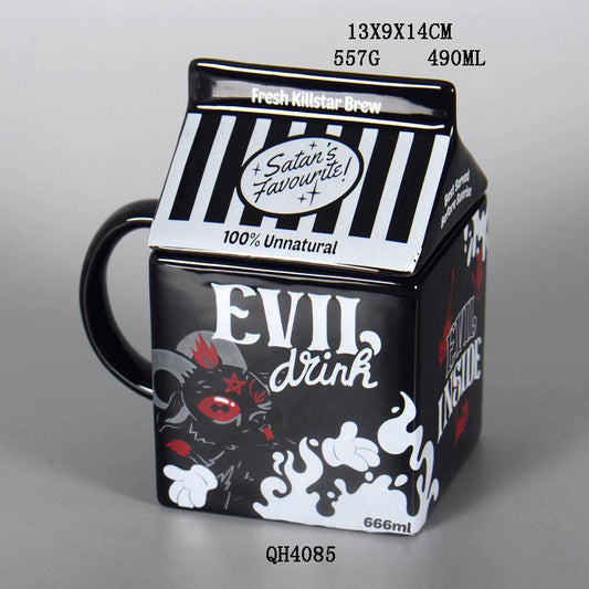 Ceramic Coffee Mug Funny Halloween Cartoon Mug - Mubimart
