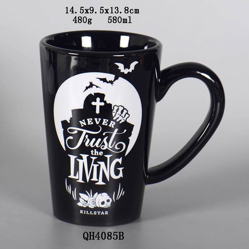 Ceramic Coffee Mug Funny Halloween Cartoon Mug - Mubimart