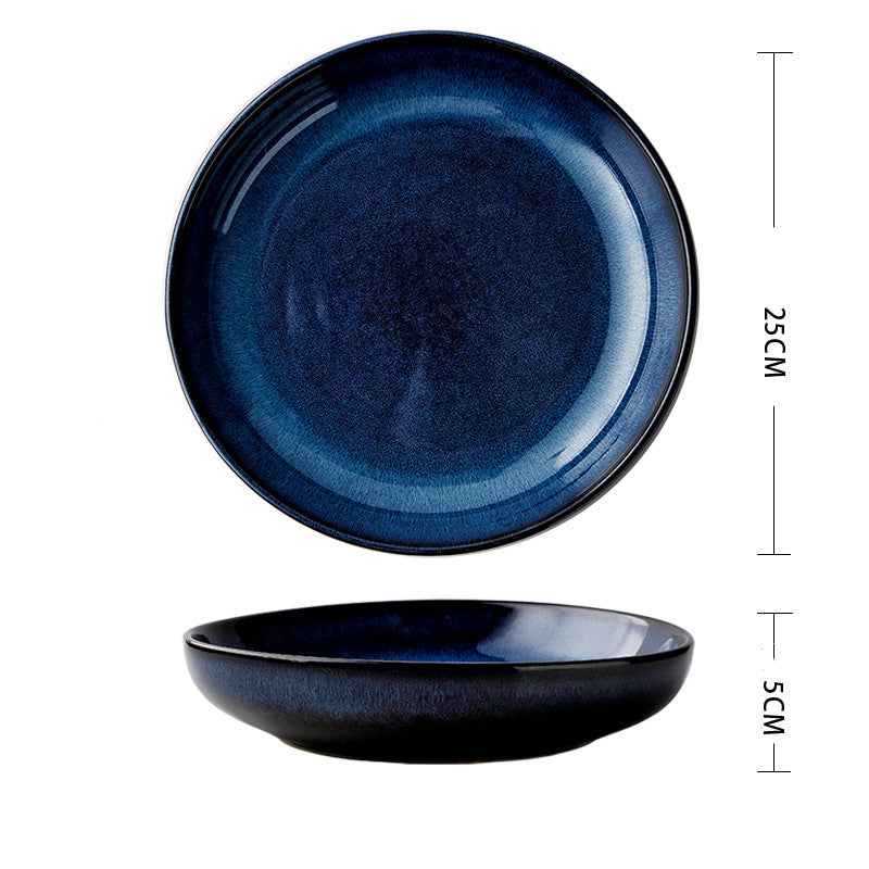 Ceramic Deep Plate Round Dinner Plate Soup Plate - Mubimart -  