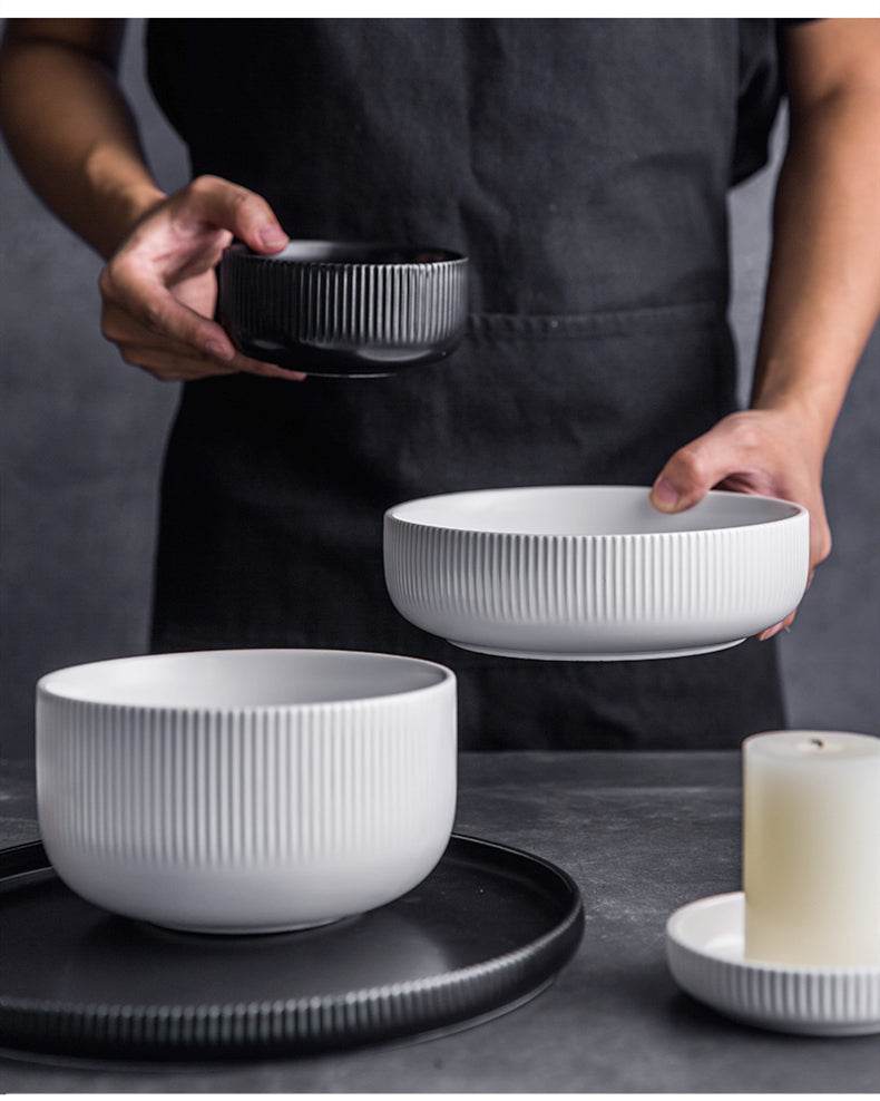 Ceramic Rice Bowl Noodle Bowl Soup Bowl - Mubimart