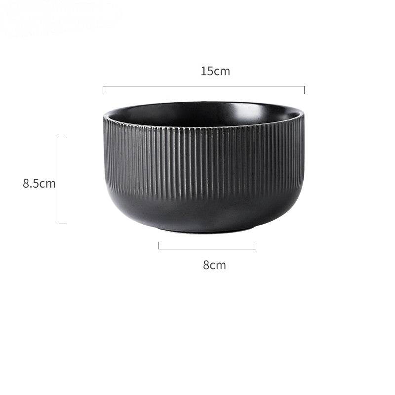 Ceramic Rice Bowl Noodle Bowl Soup Bowl - Mubimart