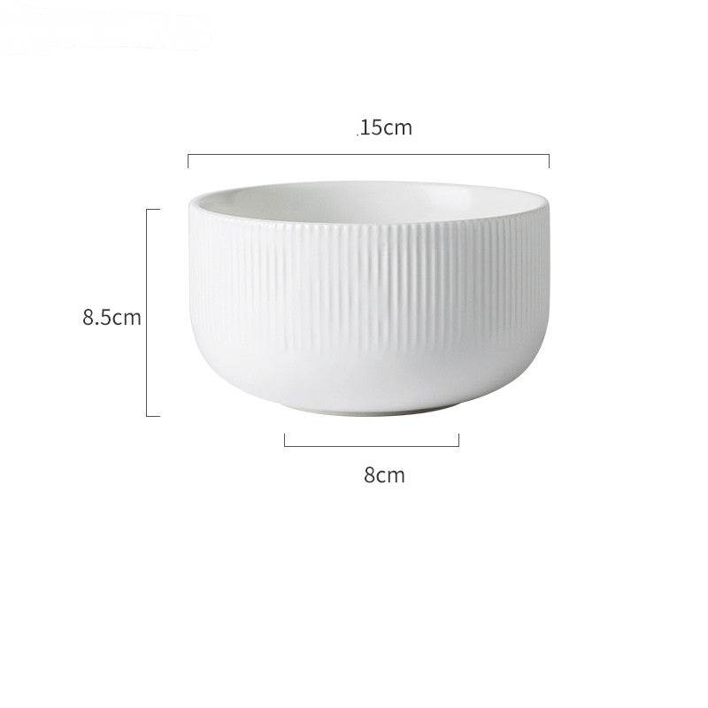 Ceramic Rice Bowl Noodle Bowl Soup Bowl - Mubimart