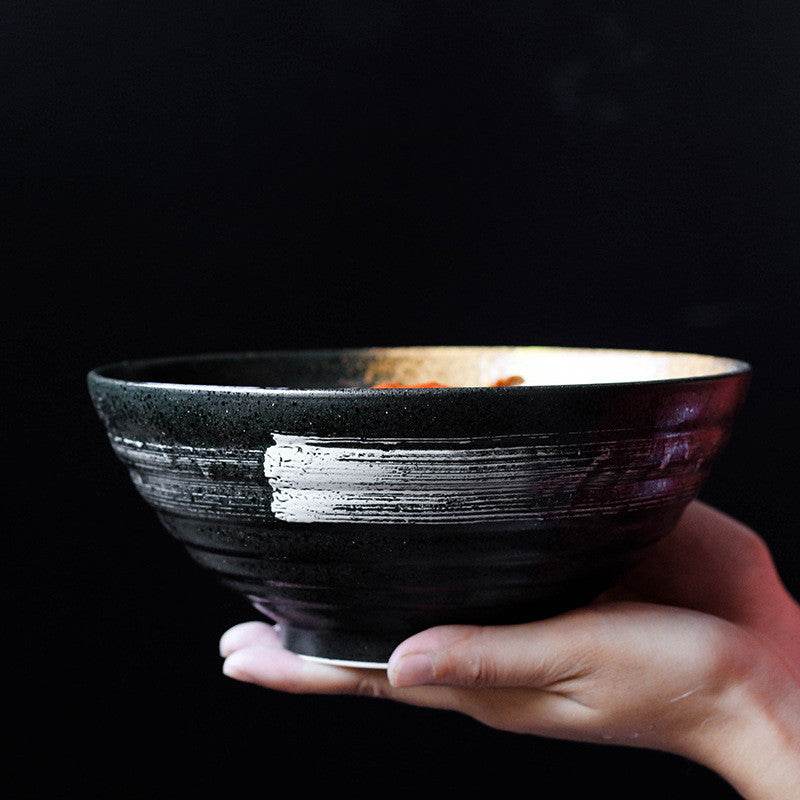 Ceramic Soup Bowl, Retro Tableware Bowl, Hat Bowl, Trumpet Bowl - Mubimart