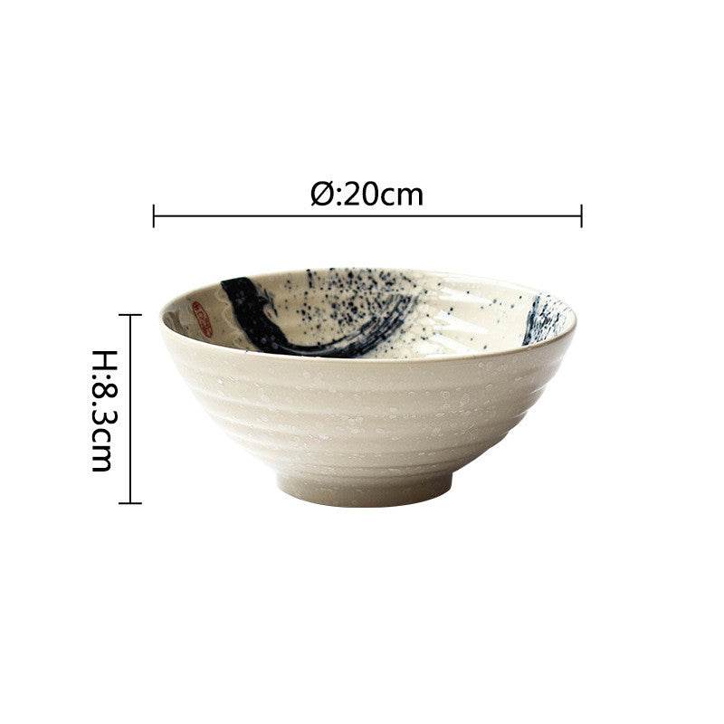 Ceramic Soup Bowl, Retro Tableware Bowl, Hat Bowl, Trumpet Bowl - Mubimart