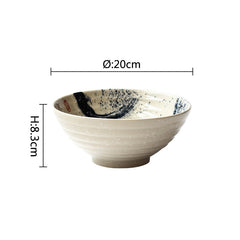 Ceramic Soup Bowl, Retro Tableware Bowl, Hat Bowl, Trumpet Bowl - Mubimart -  