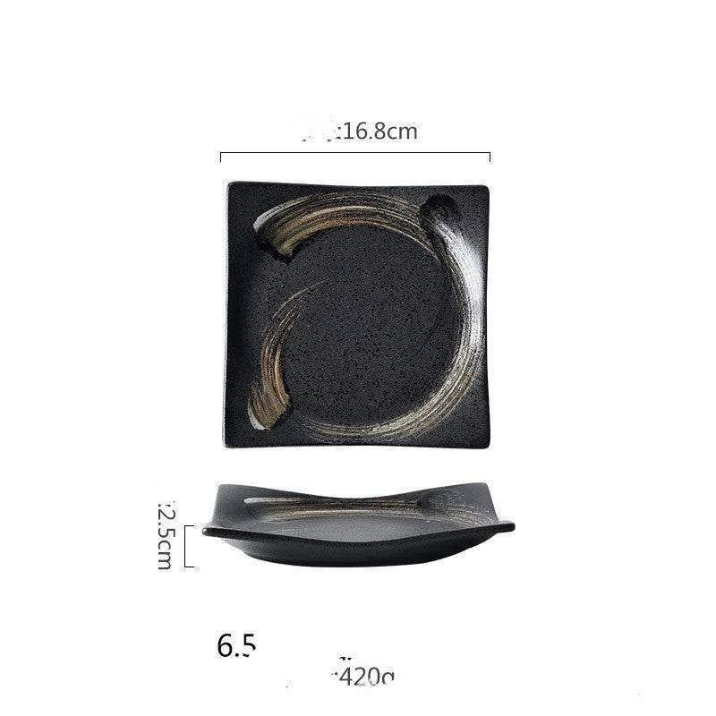 Ceramic Sushi Plate Square Plate Creative Plate Dessert Plate - Mubimart