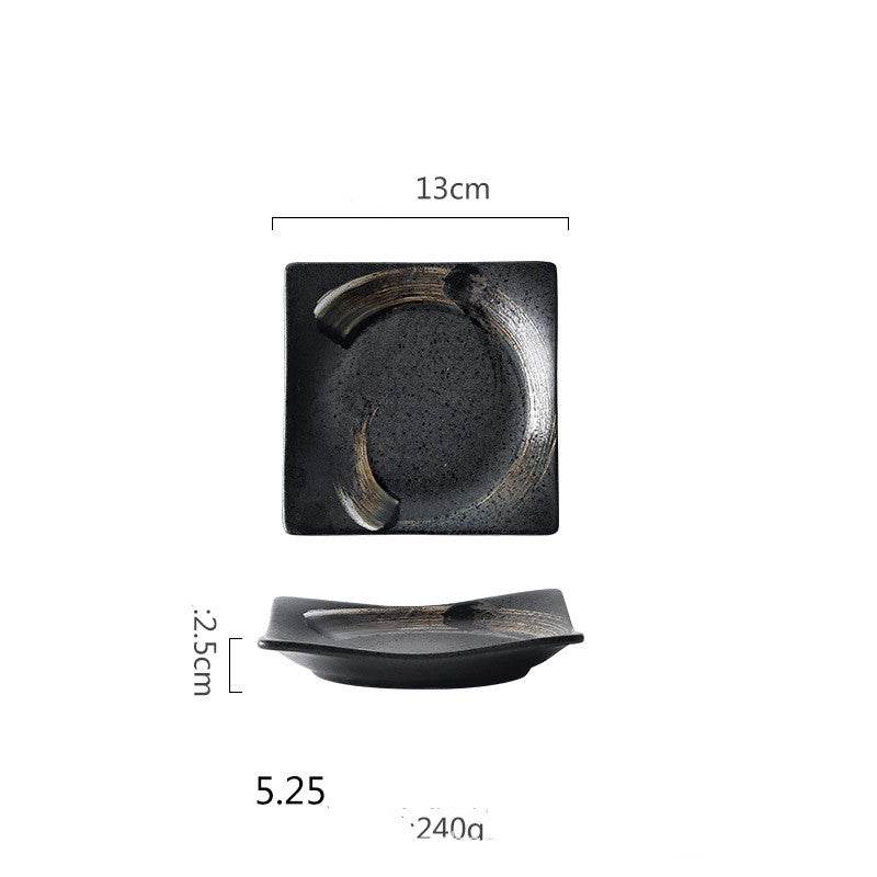 Ceramic Sushi Plate Square Plate Creative Plate Dessert Plate - Mubimart