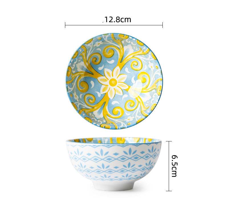 Ceramic Tableware Household Soup Porridge Bowl - Mubimart