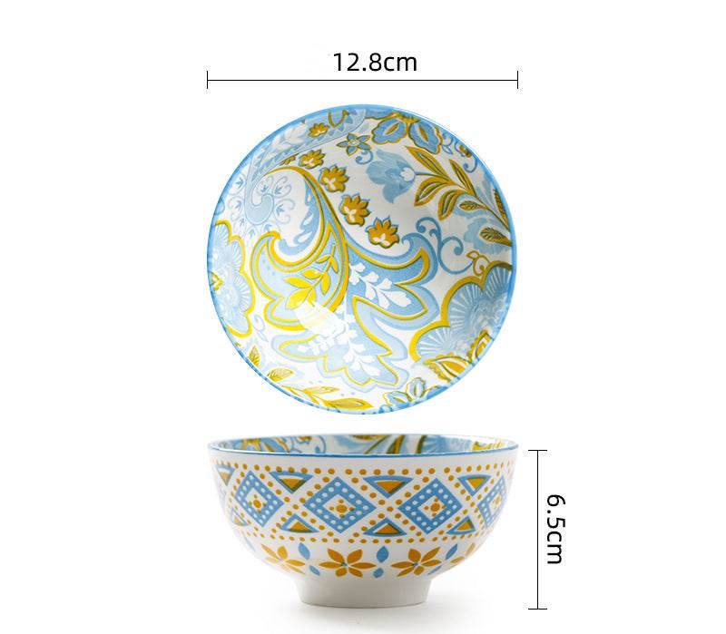Ceramic Tableware Household Soup Porridge Bowl - Mubimart