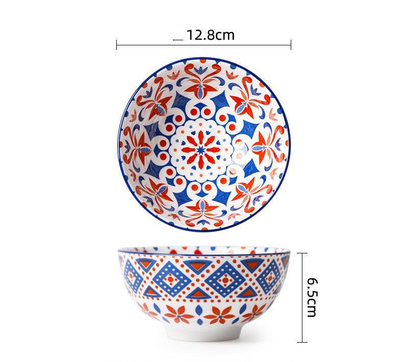 Ceramic Tableware Household Soup Porridge Bowl - Mubimart