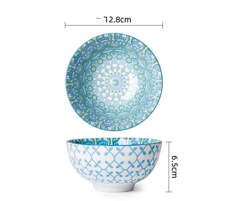 Ceramic Tableware Household Soup Porridge Bowl - Mubimart