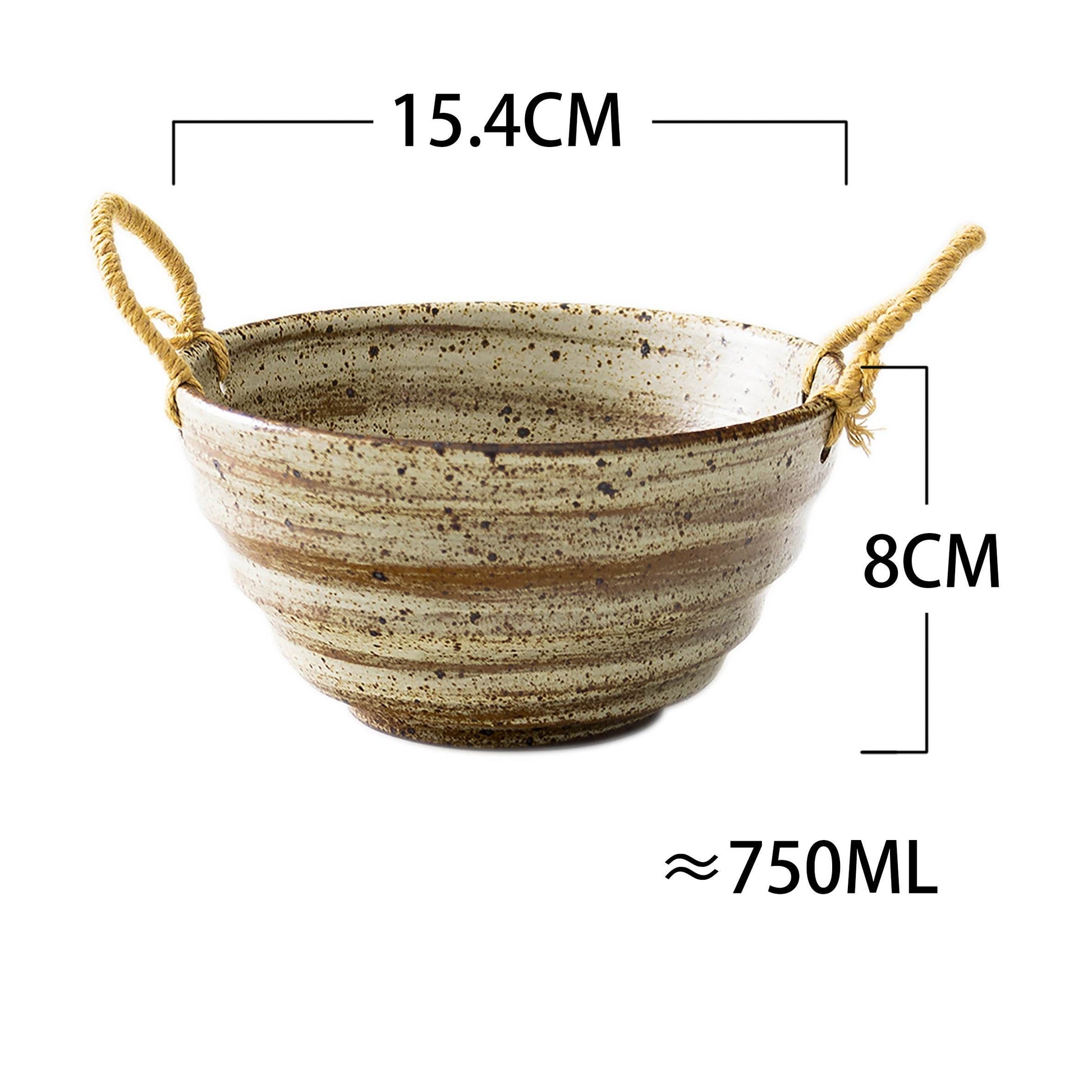 Ceramic Tableware Noodle Soup Dessert Bowl - Mubimart