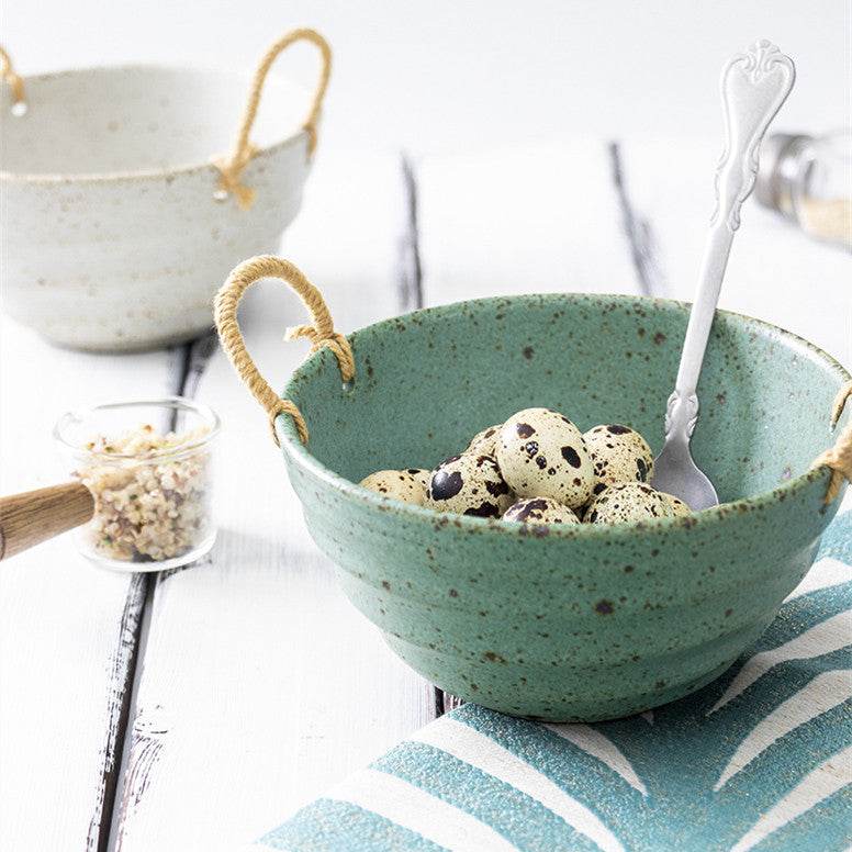 Ceramic Tableware Noodle Soup Dessert Bowl - Mubimart