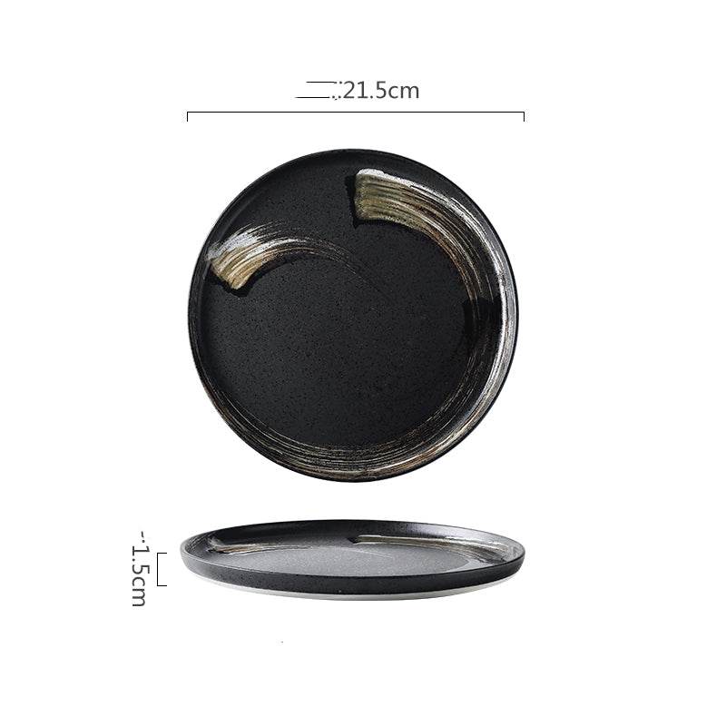 Ceramic Tableware Steak Plate Flat Plate Dinner Plate Breakfast Plate - Mubimart