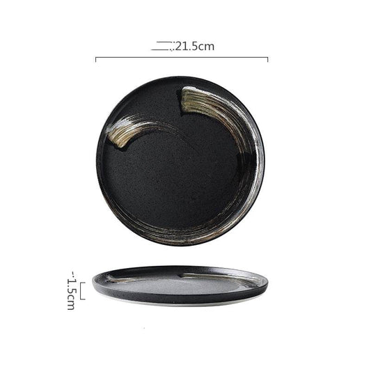 Ceramic Tableware Steak Plate Flat Plate Dinner Plate Breakfast Plate - Mubimart