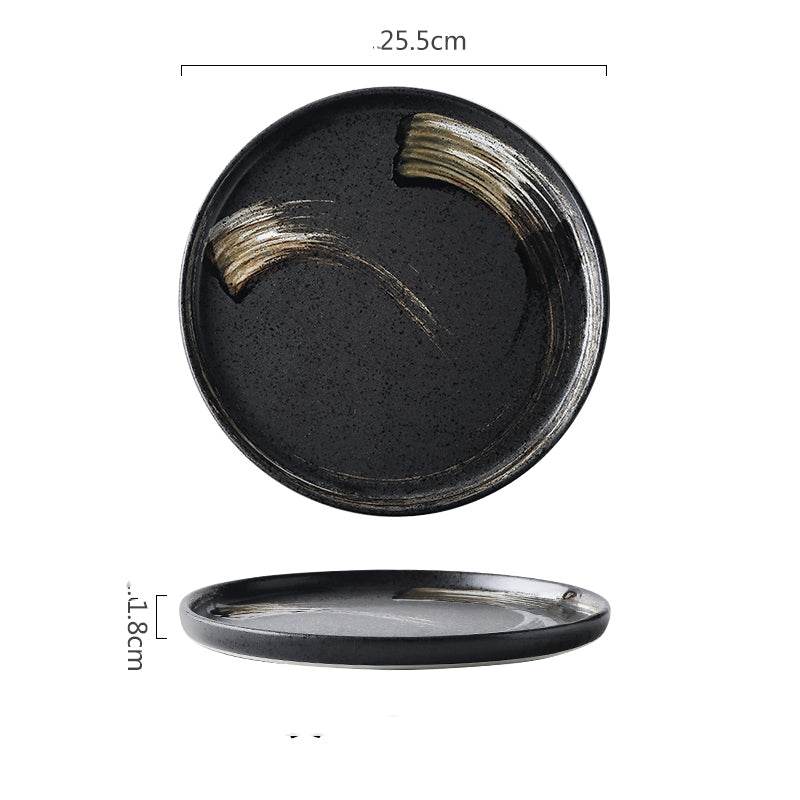 Ceramic Tableware Steak Plate Flat Plate Dinner Plate Breakfast Plate - Mubimart