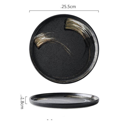 Ceramic Tableware Steak Plate Flat Plate Dinner Plate Breakfast Plate - Mubimart