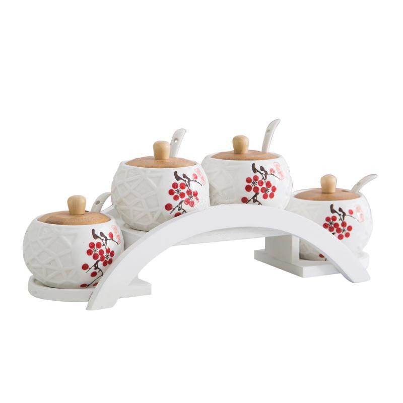 Ceramic jar jar salt shaker - Mubimart