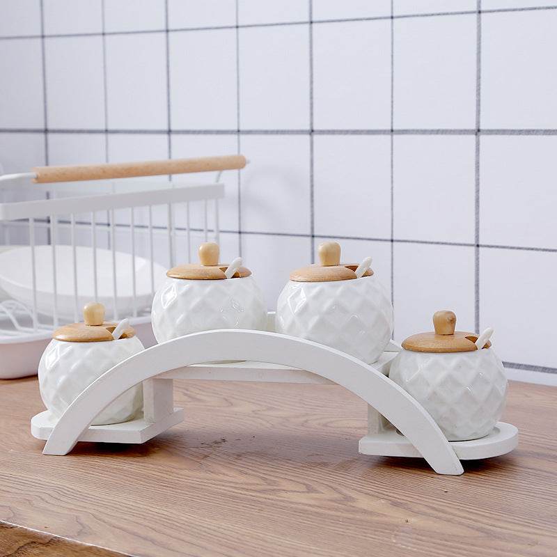 Ceramic jar jar salt shaker - Mubimart