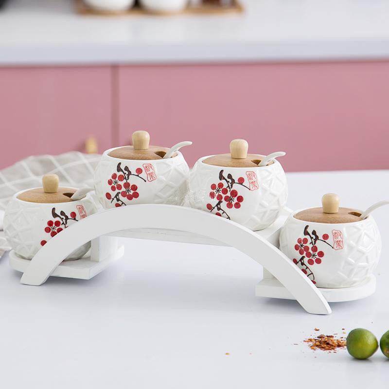 Ceramic jar jar salt shaker - Mubimart