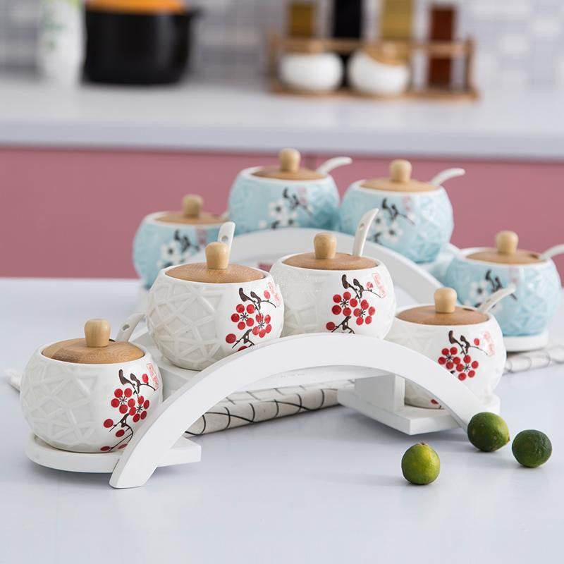 Ceramic jar jar salt shaker - Mubimart
