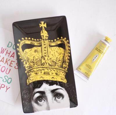 Ceramic storage tray jewelry tray dinner tray - Mubimart