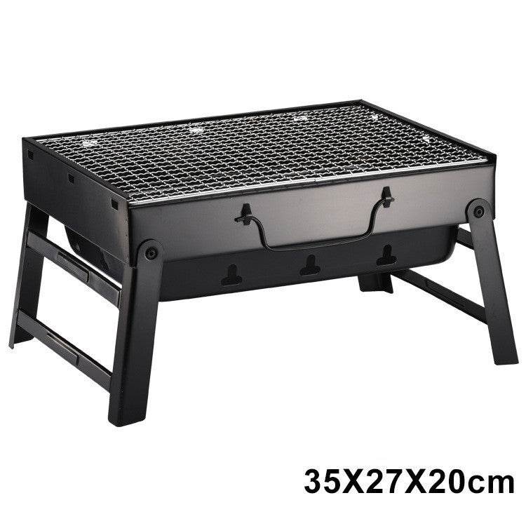 Charcoal Barbecue Rack Outdoor Folding Portable Barbecue Grill Gift - Mubimart