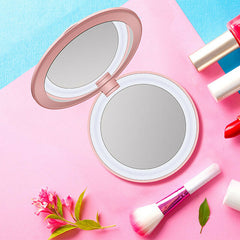 Charging treasure makeup mirror with light - Mubimart -  