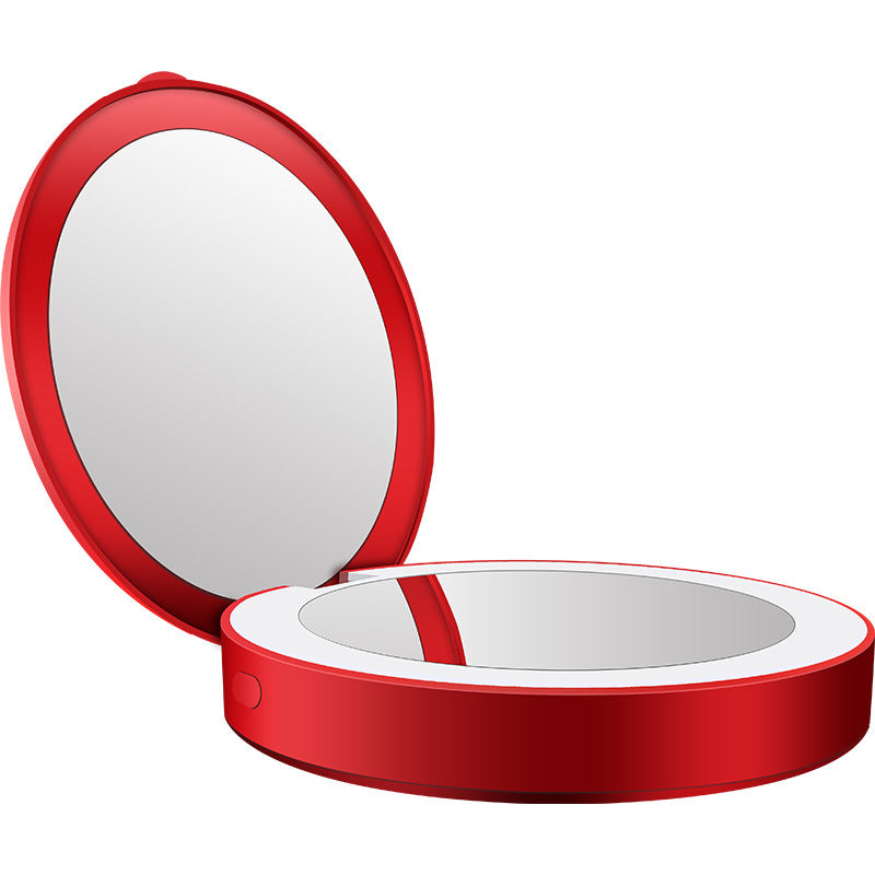 Charging treasure makeup mirror with light - Mubimart -  