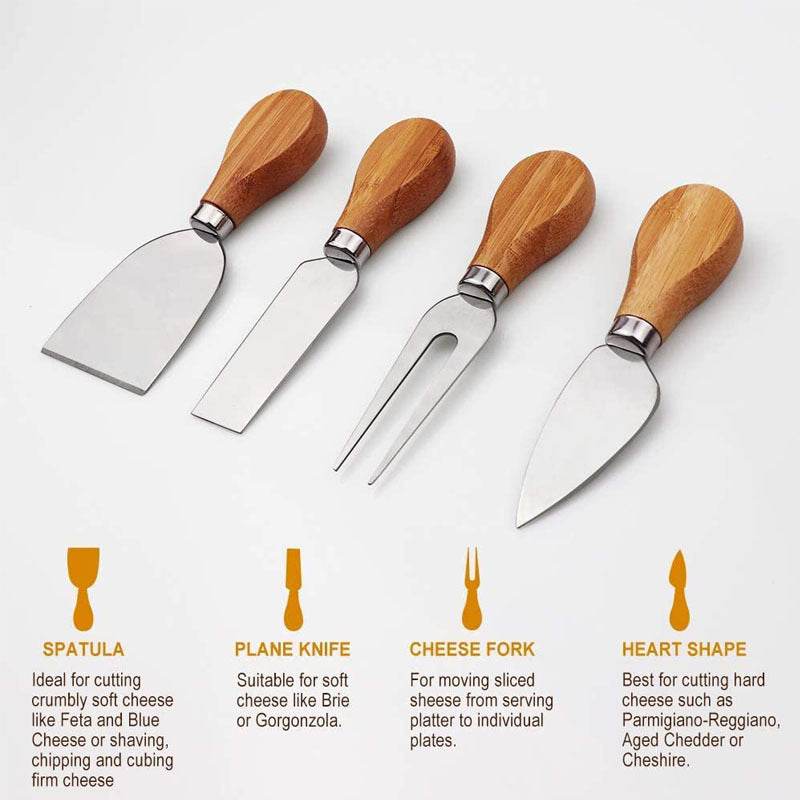 Cheese Board Western Tableware Knife And Fork Drawer Pizza Chopping Board Multifunctional - Mubimart
