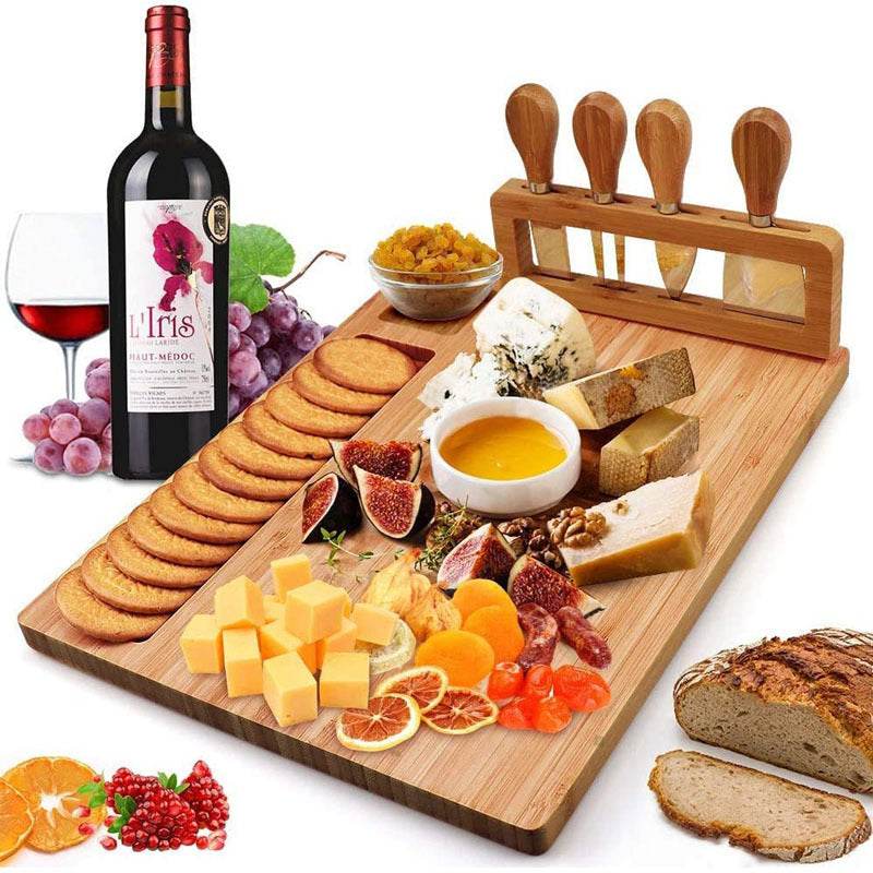 Cheese Board Western Tableware Knife And Fork Drawer Pizza Chopping Board Multifunctional - Mubimart
