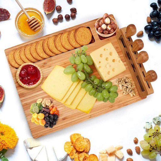 Cheese Board Western Tableware Knife And Fork Drawer Pizza Chopping Board Multifunctional - Mubimart