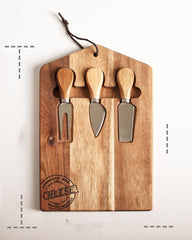 Cheese Butter Knife Board Set Bread Cake Board Steak - Mubimart -  