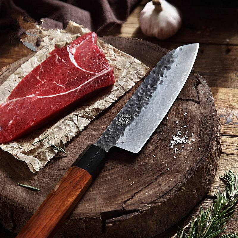 Chef Knife Household Fruit Kitchen Knife Hand Forged - Mubimart