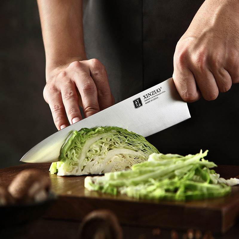Chef Knife Western Style Ox Knife Stainless Steel Chef Cooking Knife Slicing Knife - Mubimart